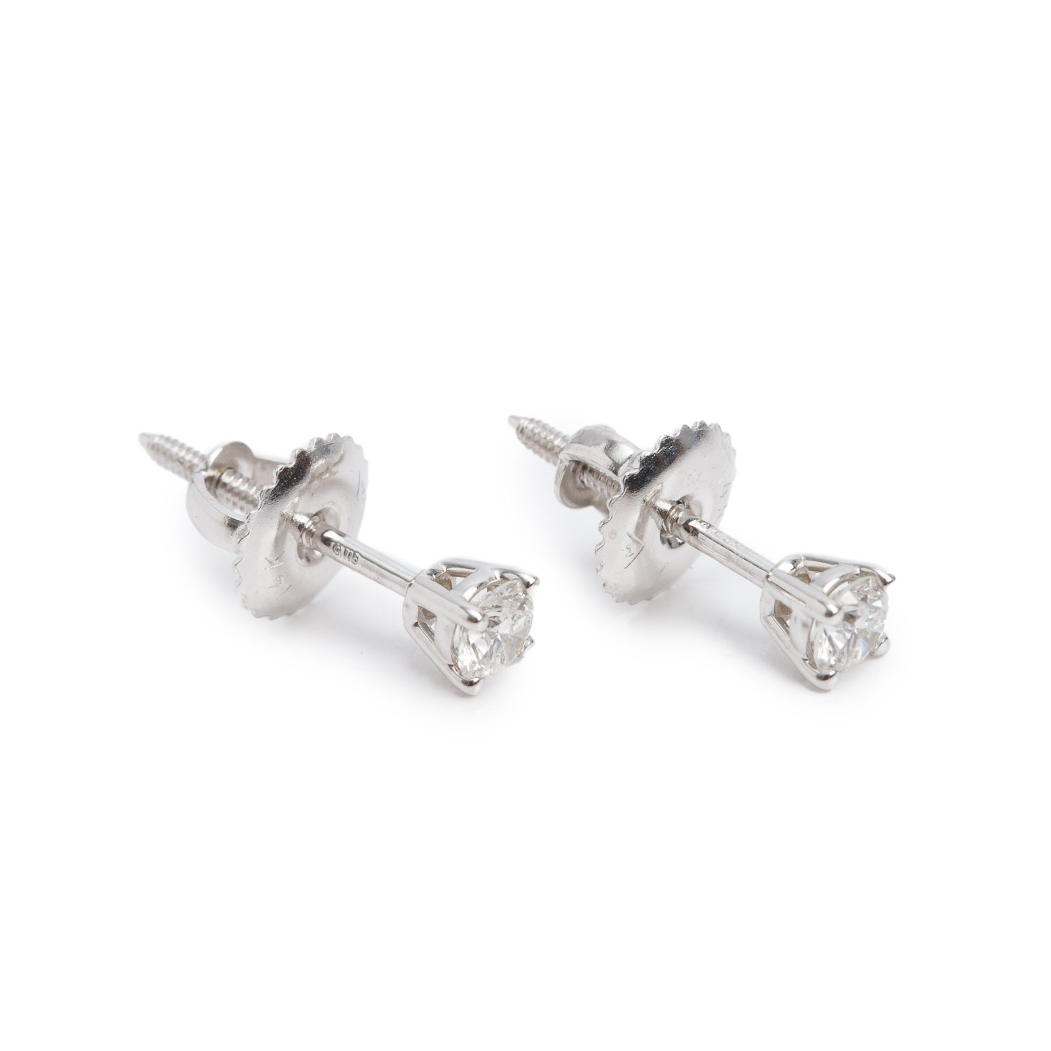 14k White Gold 0.30 tcw. Diamond Stud Earrings