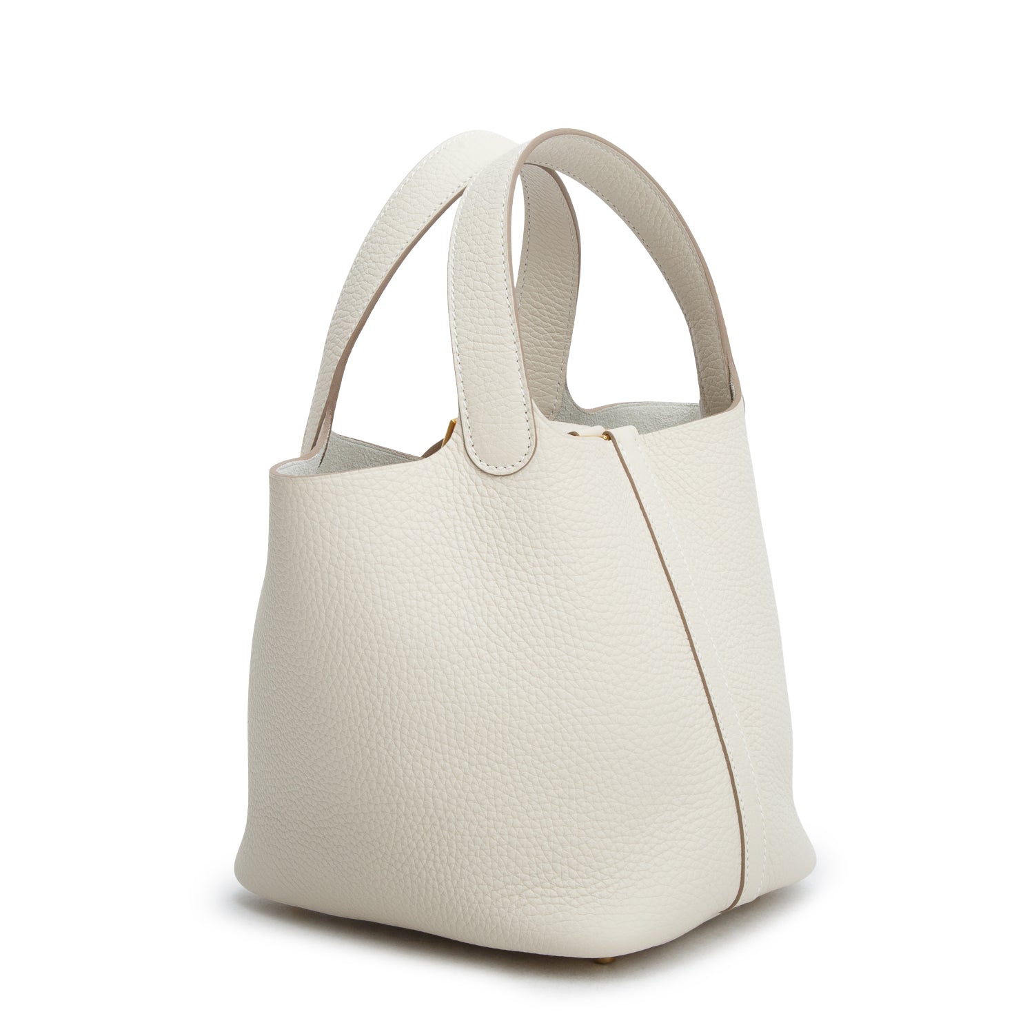 Hermes 2026 Craie Taurillon Clemence Picotin Lock 18 w/ Box