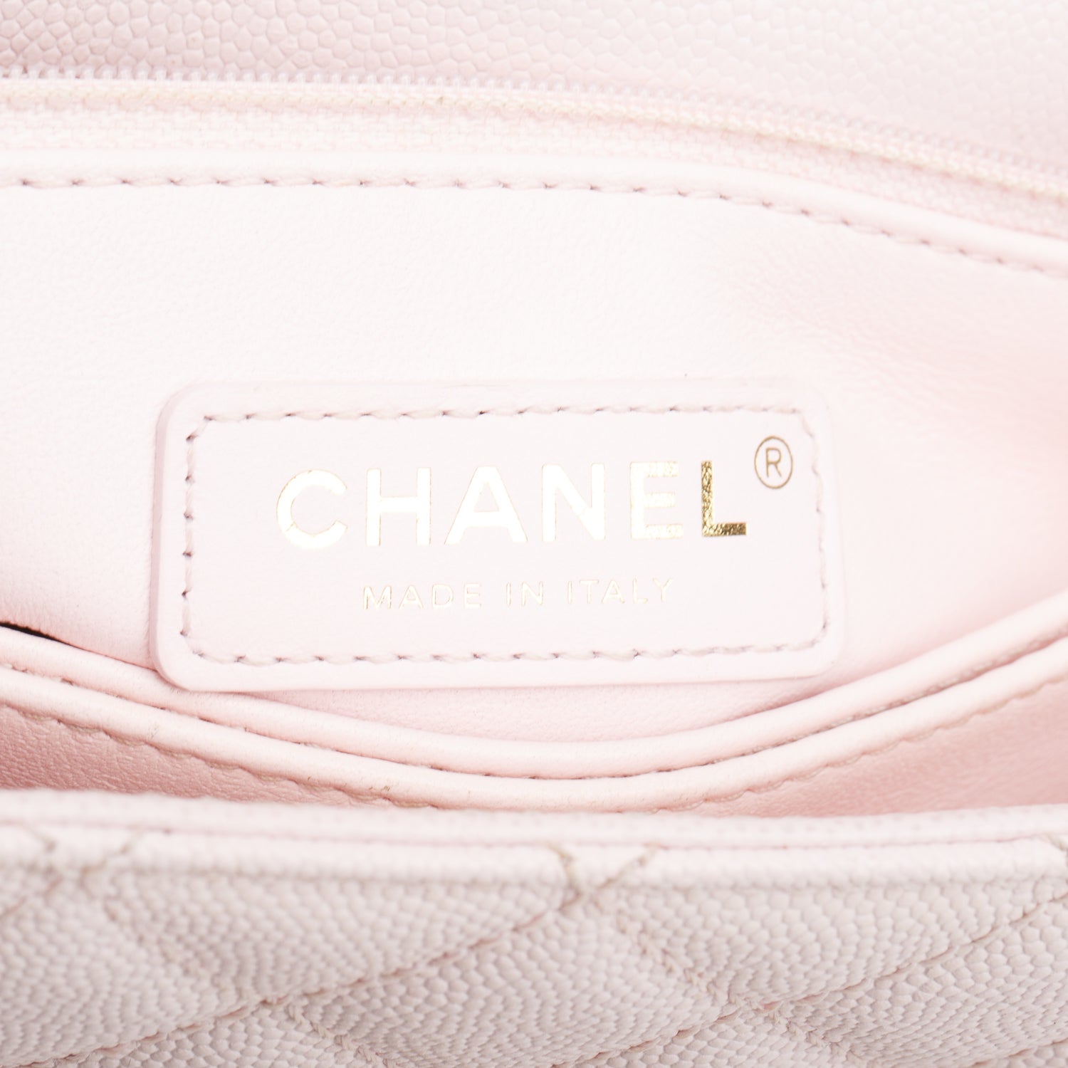 Chanel Pink Caviar Quilted Mini Coco Top Handle Flap Bag