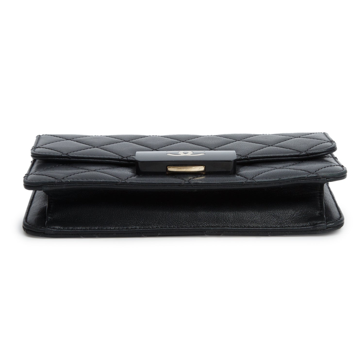 Chanel Black Sheepskin Quilted Mini Beauty Lock Flap w/ Authenticity Card