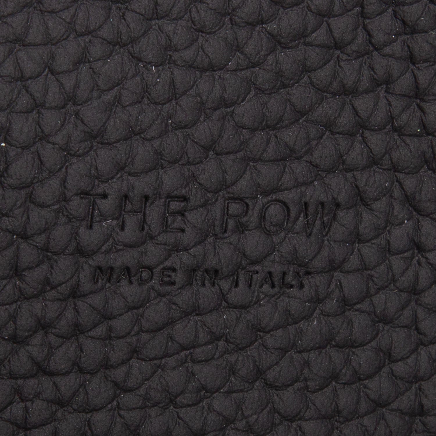 The Row Black Matte Grained Calfskin Marlo 17