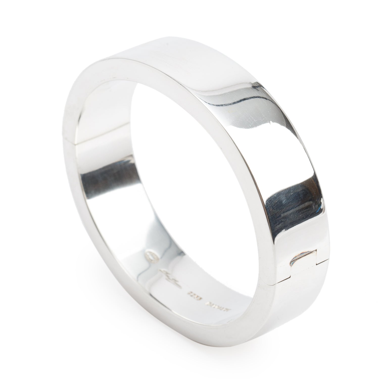 Georg Jensen Sterling Silver Hinged Bangle Bracelet