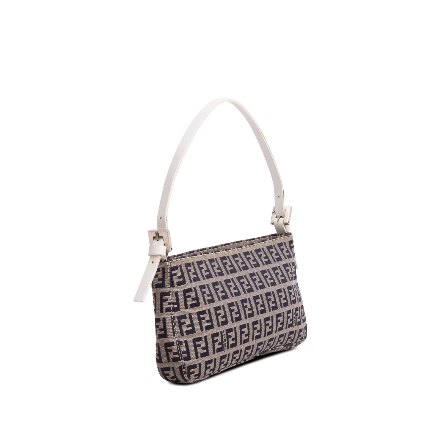 Fendi Navy Canvas Zucchino Pochette