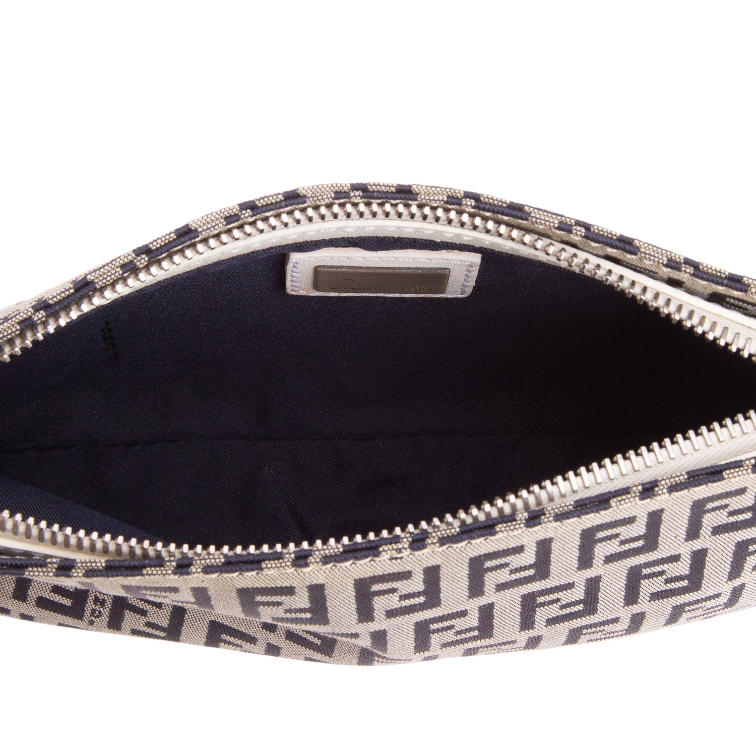Fendi Navy Canvas Zucchino Pochette