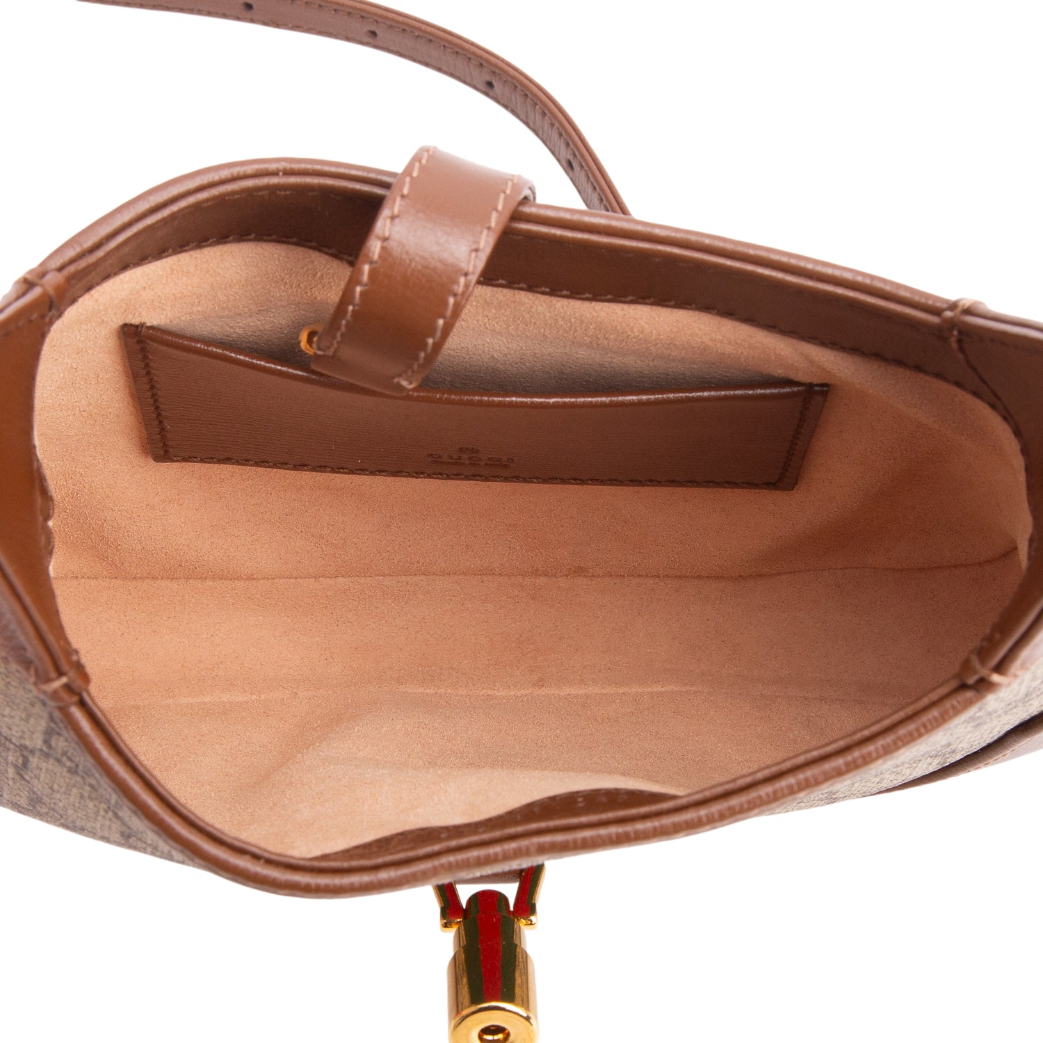 Gucci GG Supreme Monogram Azalea Calfskin Web Mini Jackie 1961 w/ Strap