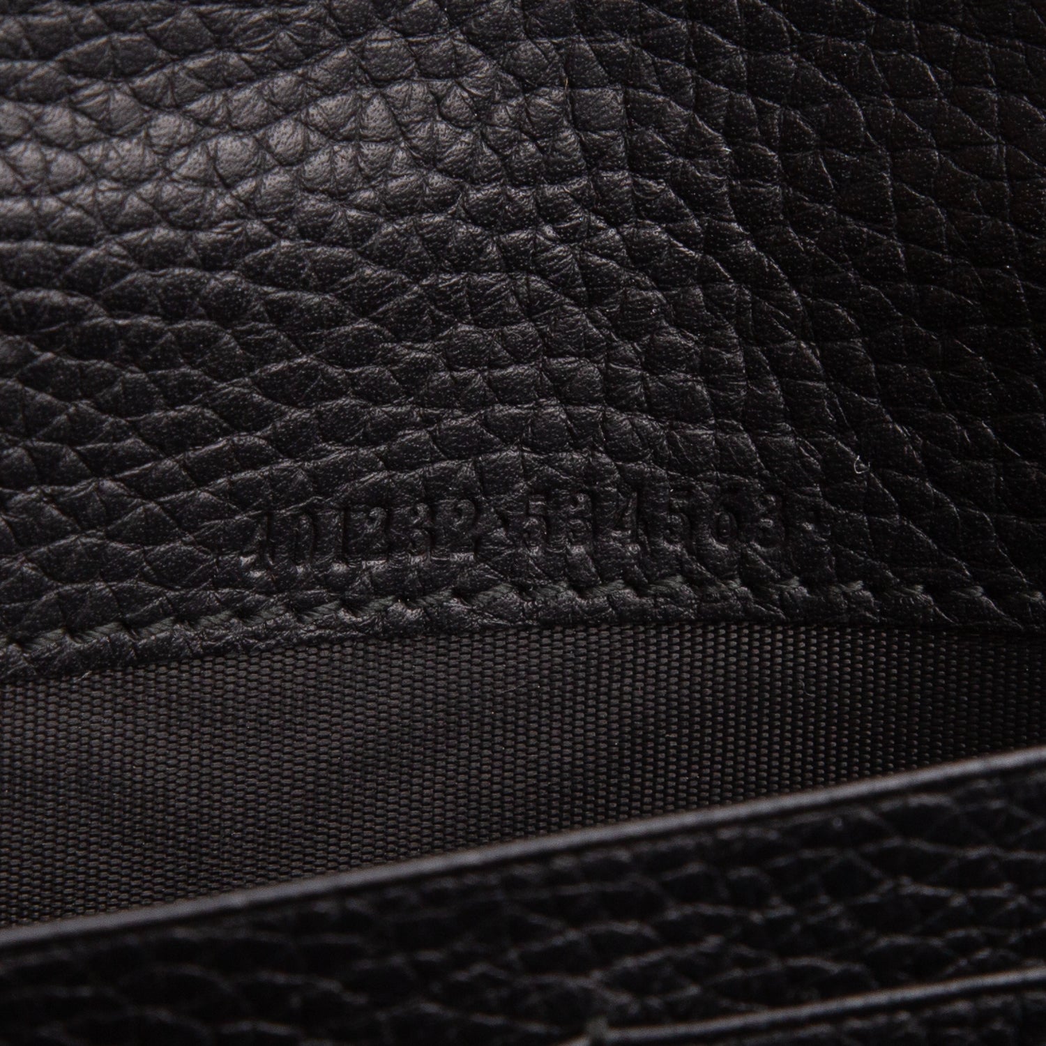 Gucci Black Calfskin GG Marmont Chain Wallet