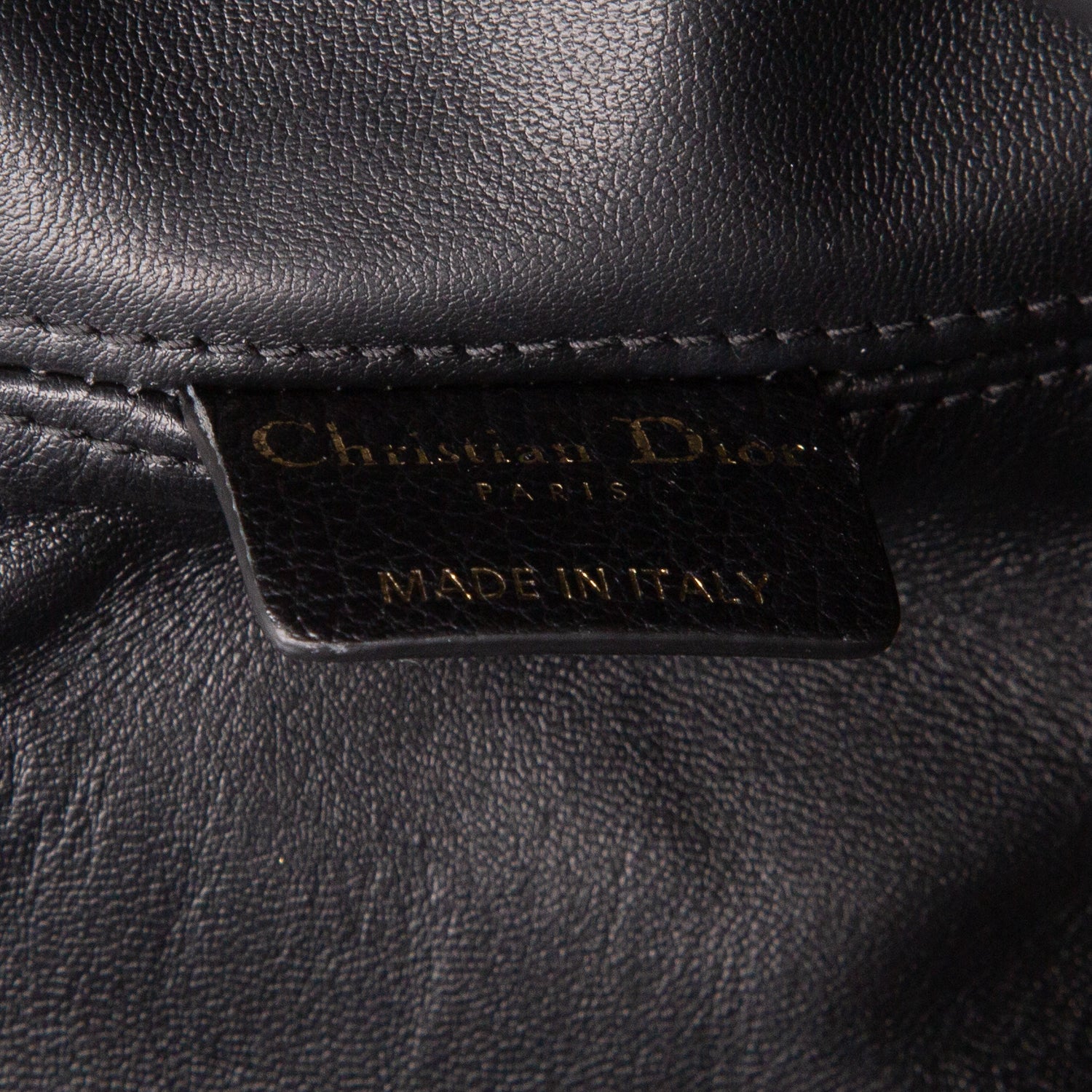 Christian Dior 2025 Black Calfskin Macrocannage Medium Toujours Vertical Tote w/ Pouch