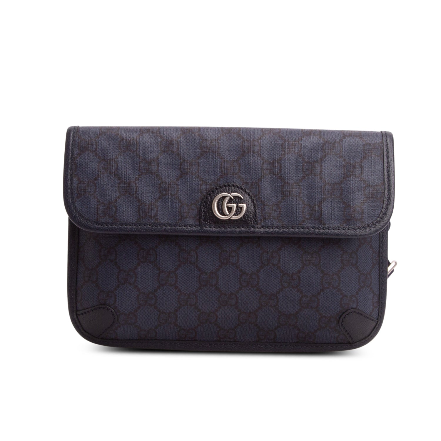 Gucci Navy GG Supreme Monogram Belt Bag