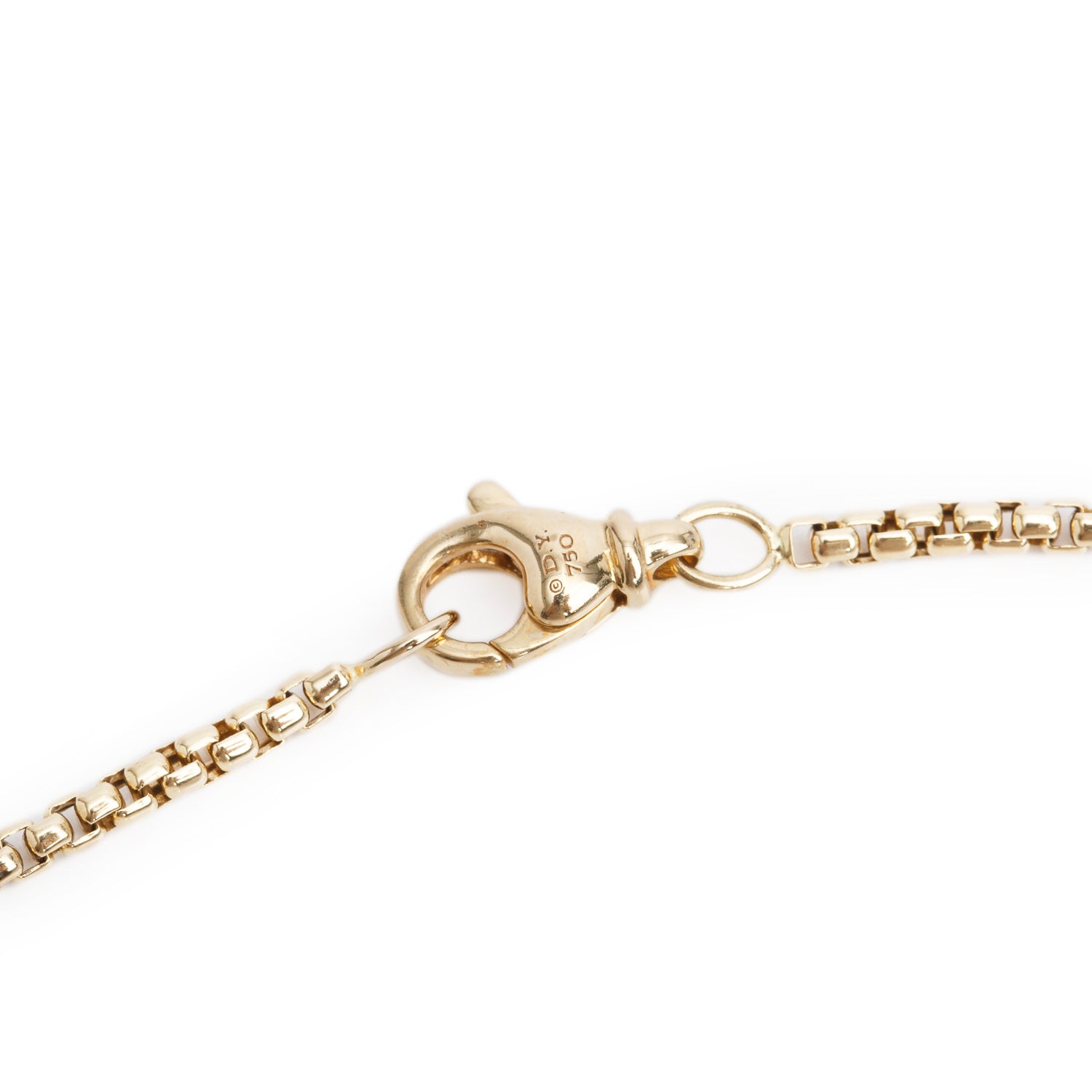 David Yurman 18k Yellow Gold 2.5 MM Box Chain Necklace, 20"