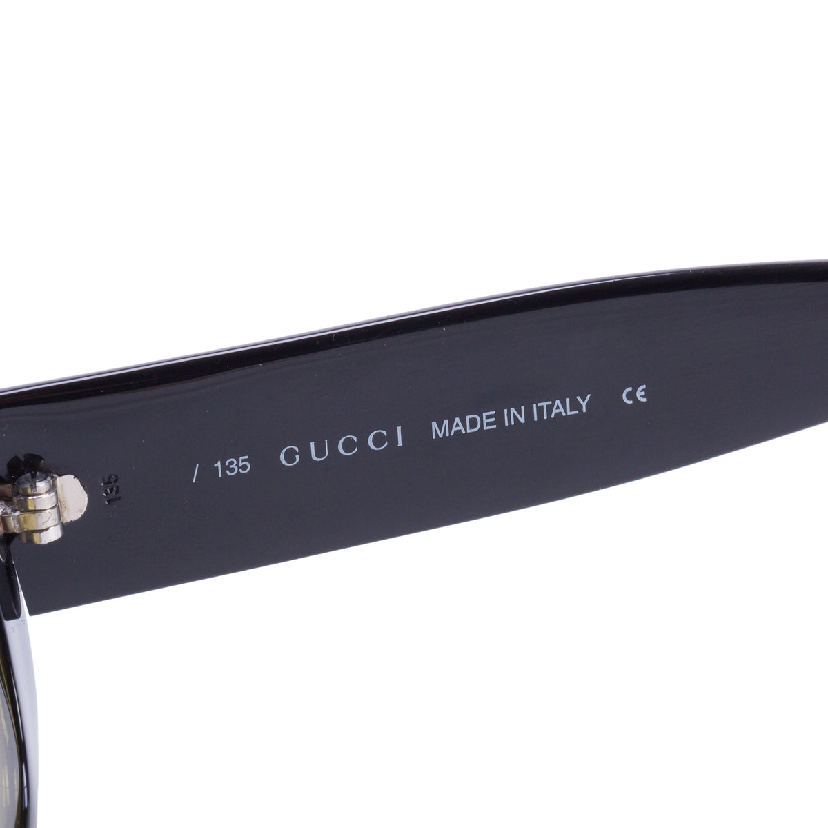 Gucci Vintage GG 2409/N/S Black Acetate Interlocking G Rectangle Sunglasses w/ Case