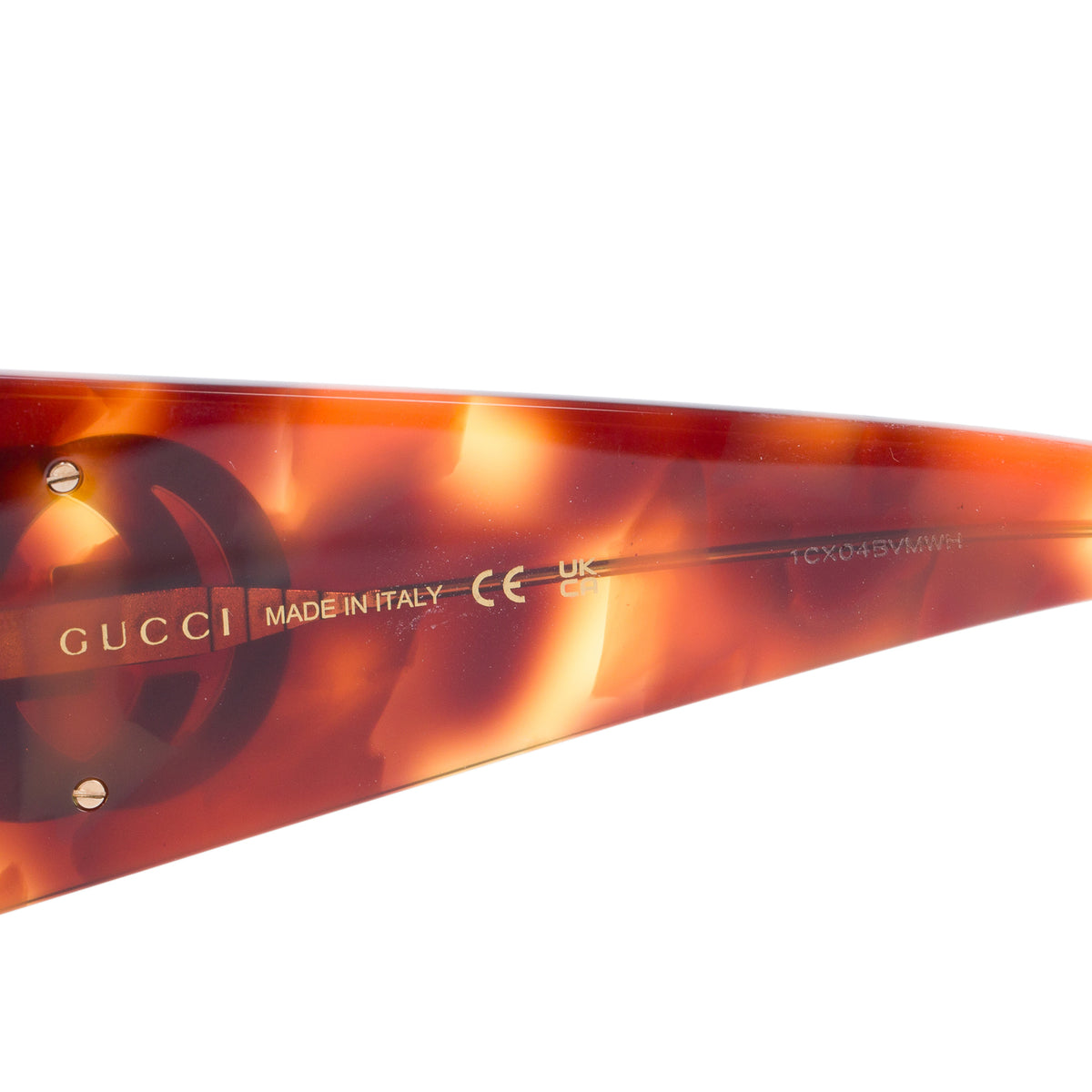 Gucci GG1842S Brown Havana Acetate Interlocking G Butterfly Sunglasses w/ Case