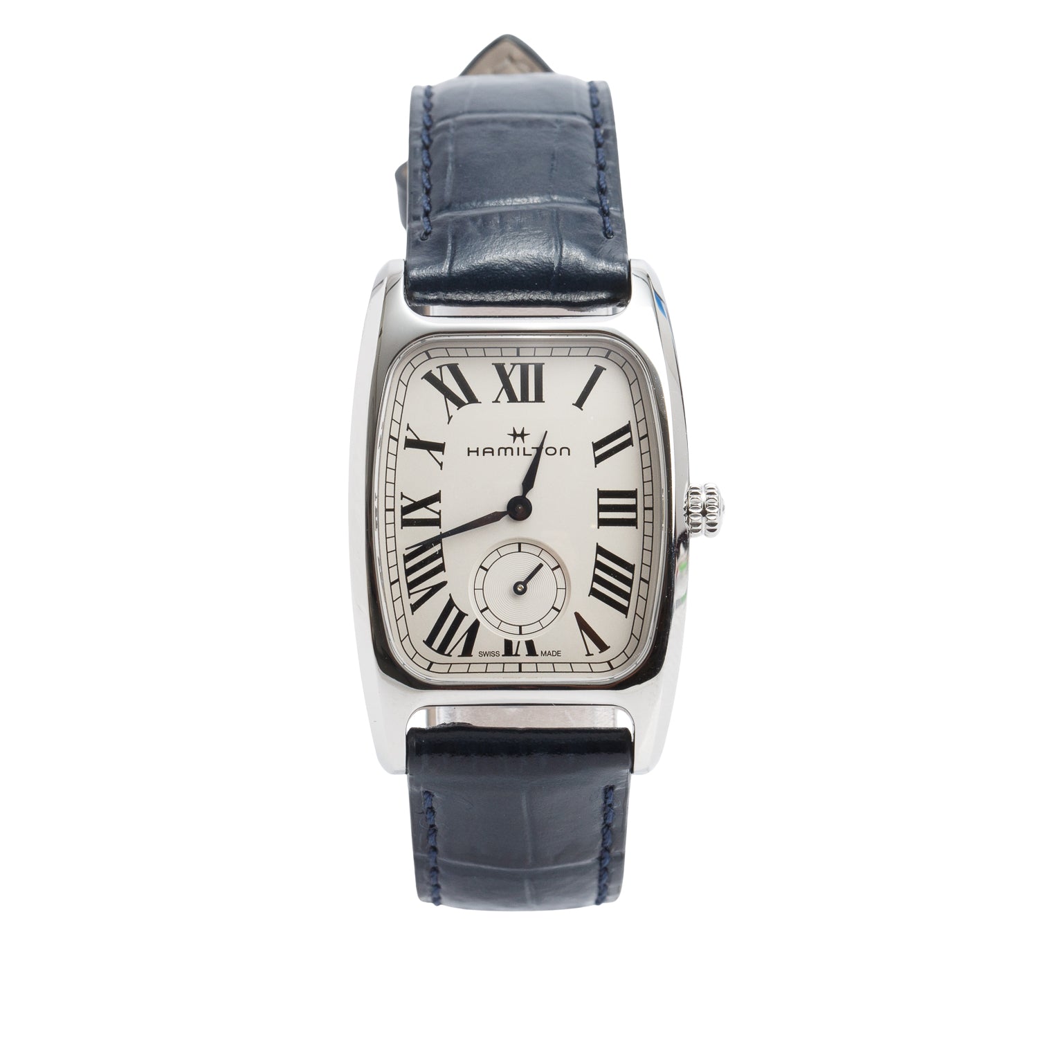 Hamilton 2026 Stainless Steel American Classic Boulton Small Second 27 MM Quartz Watch White Dial H13421611 w/ Box & Papers
