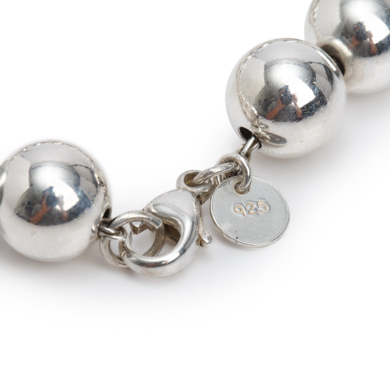 Tiffany & Co. Sterling Silver 10 MM HardWear Ball Bracelet