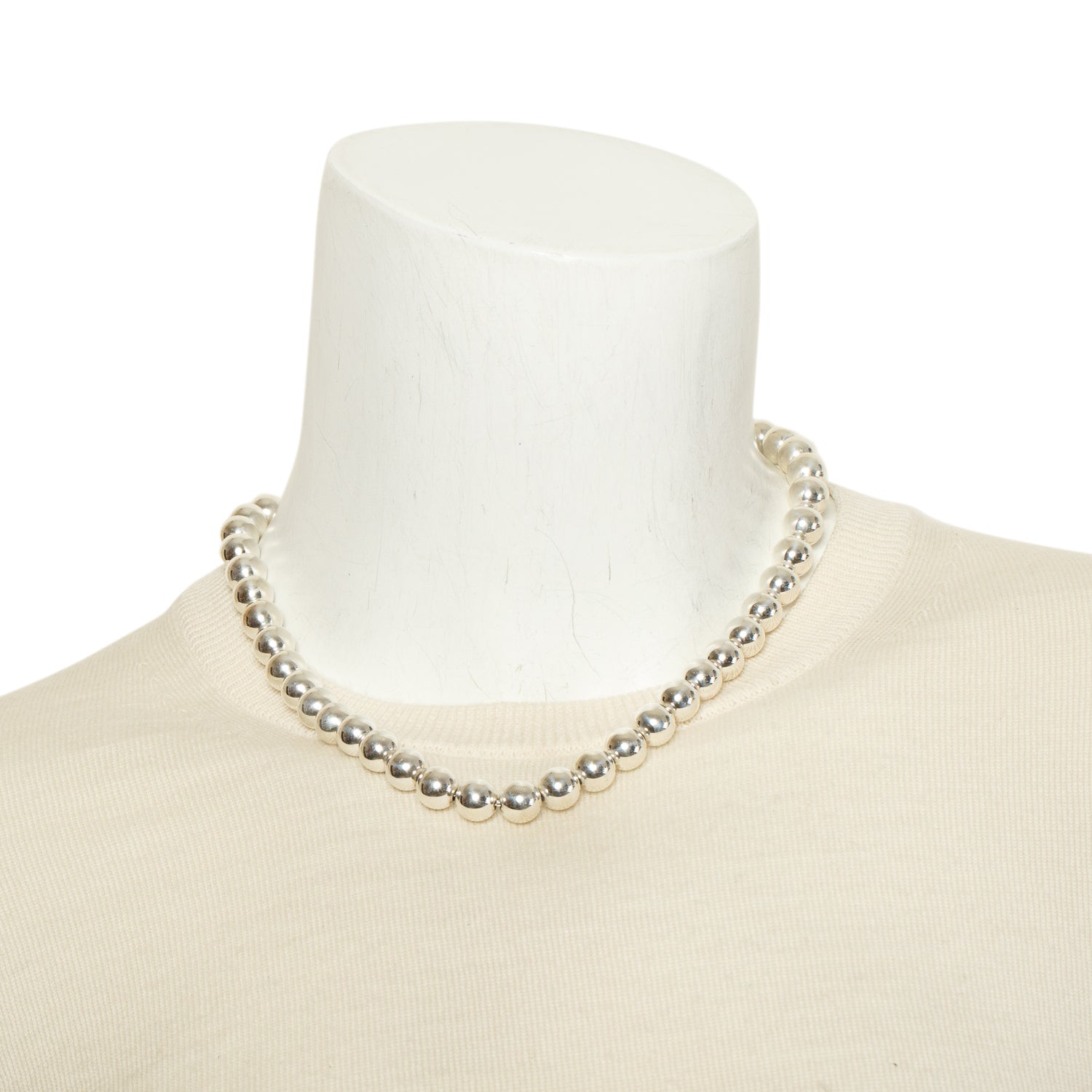 Tiffany & Co. Sterling Silver HardWear Ball Necklace