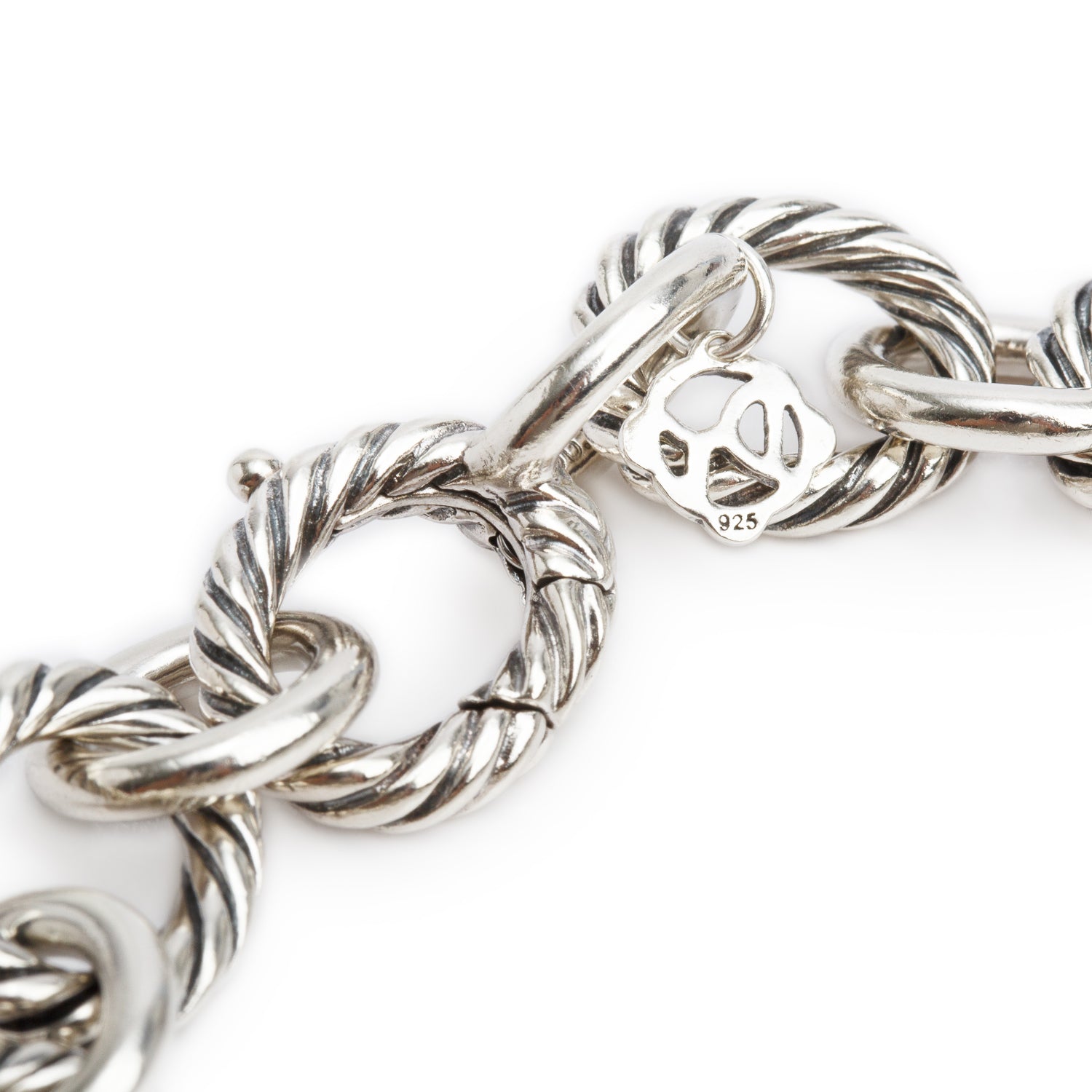 David Yurman Sterling Silver 10 MM Oval Link Chain Bracelet