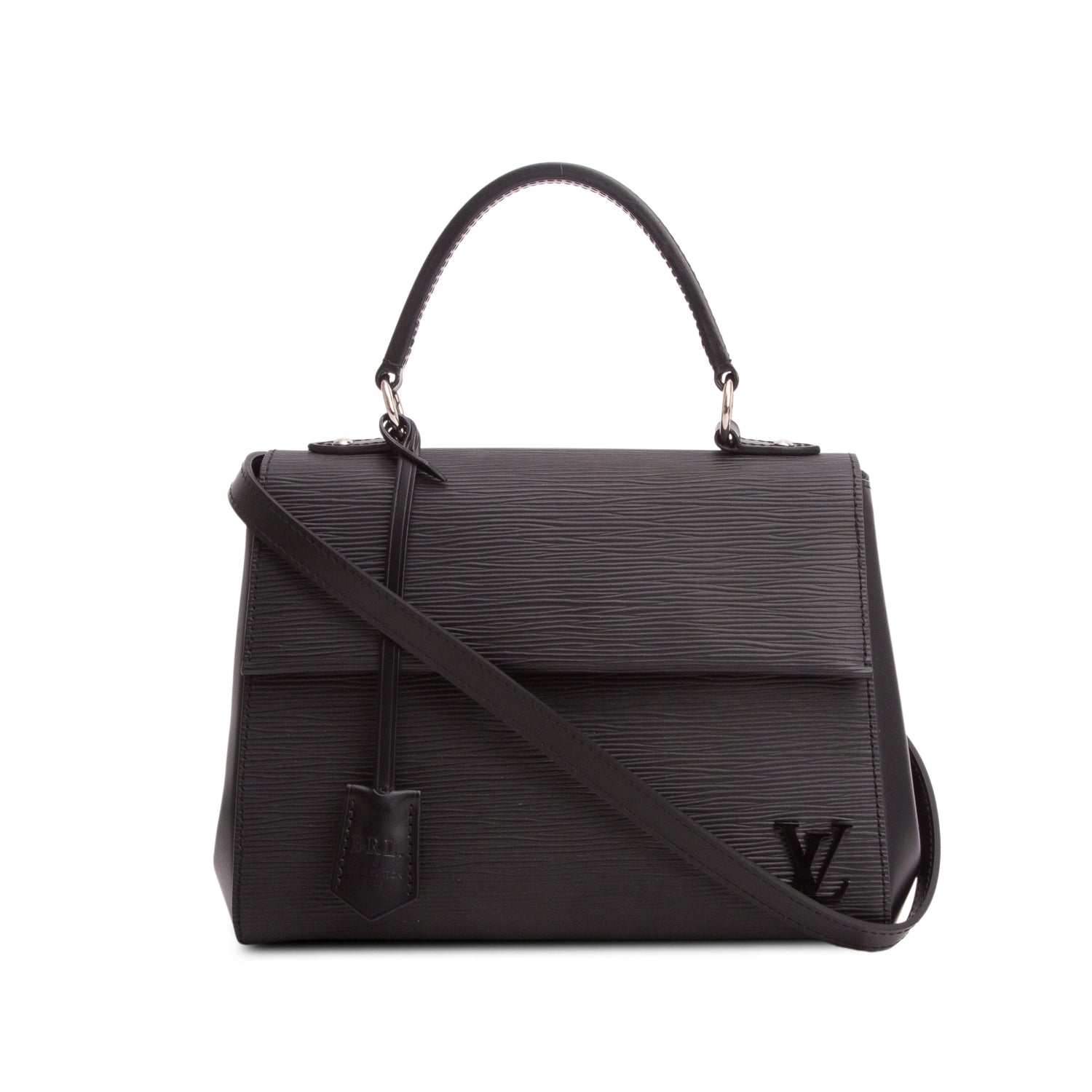 Louis Vuitton Black Epi Leather Cluny BB w/ Strap