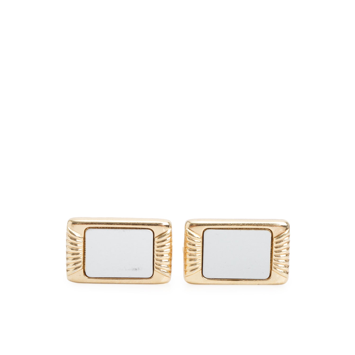 Christian Dior Vintage Gold-Plated & Palladium-Plated Cufflinks