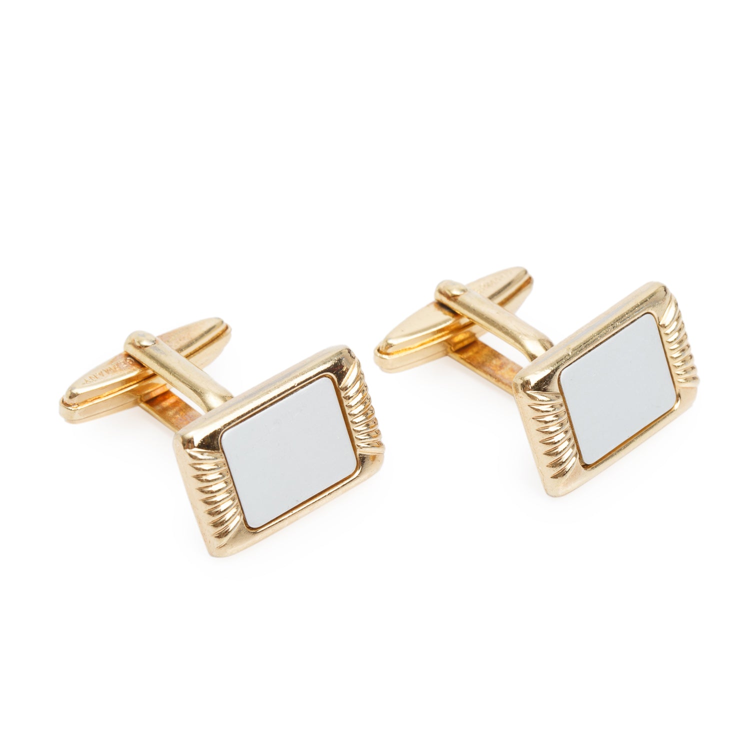 Christian Dior Vintage Gold-Plated & Palladium-Plated Cufflinks