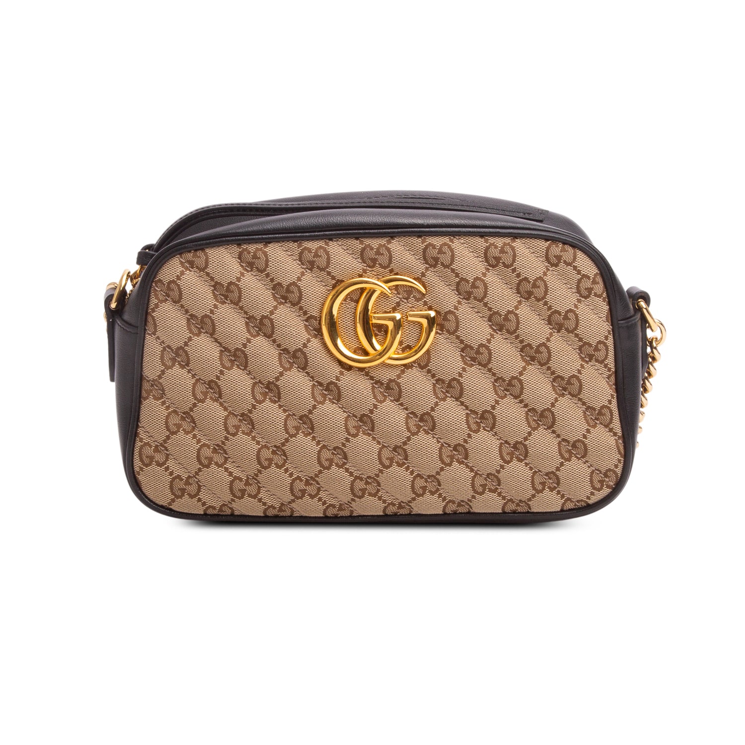 Gucci GG Canvas Marmont Matelasse Small Shoulder Bag w/ Box