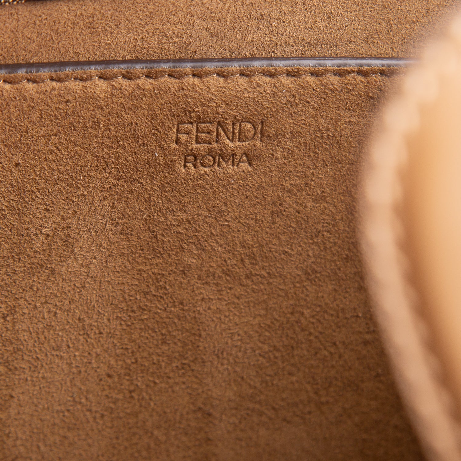 Fendi 2024 Brown Jacquard FF 1974 Logo Small Sunshine Shopper Tote w/ Box & Strap