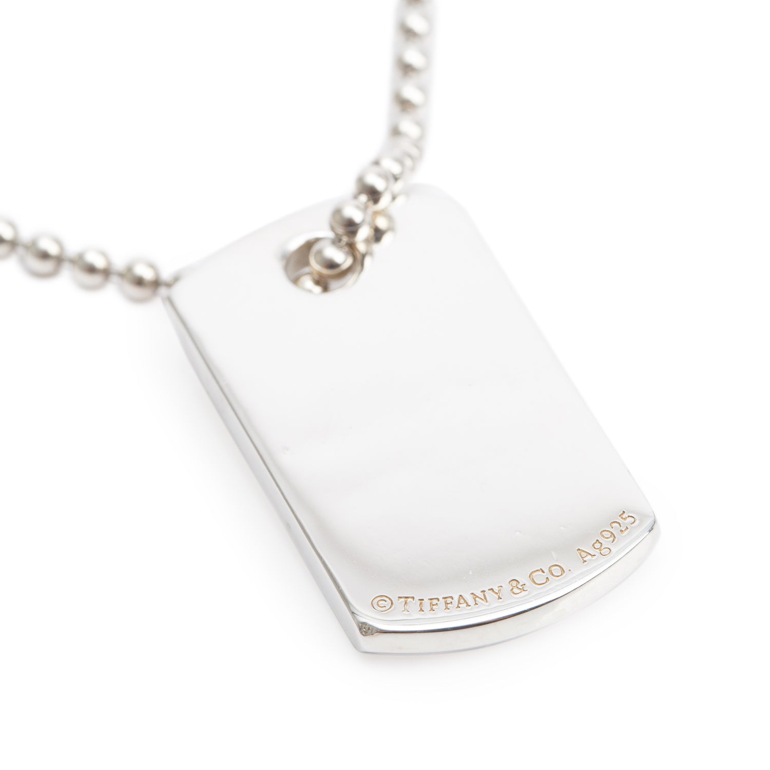 Tiffany & Co. Sterling Silver 1837 Makers I.D. Tag Pendant Necklace