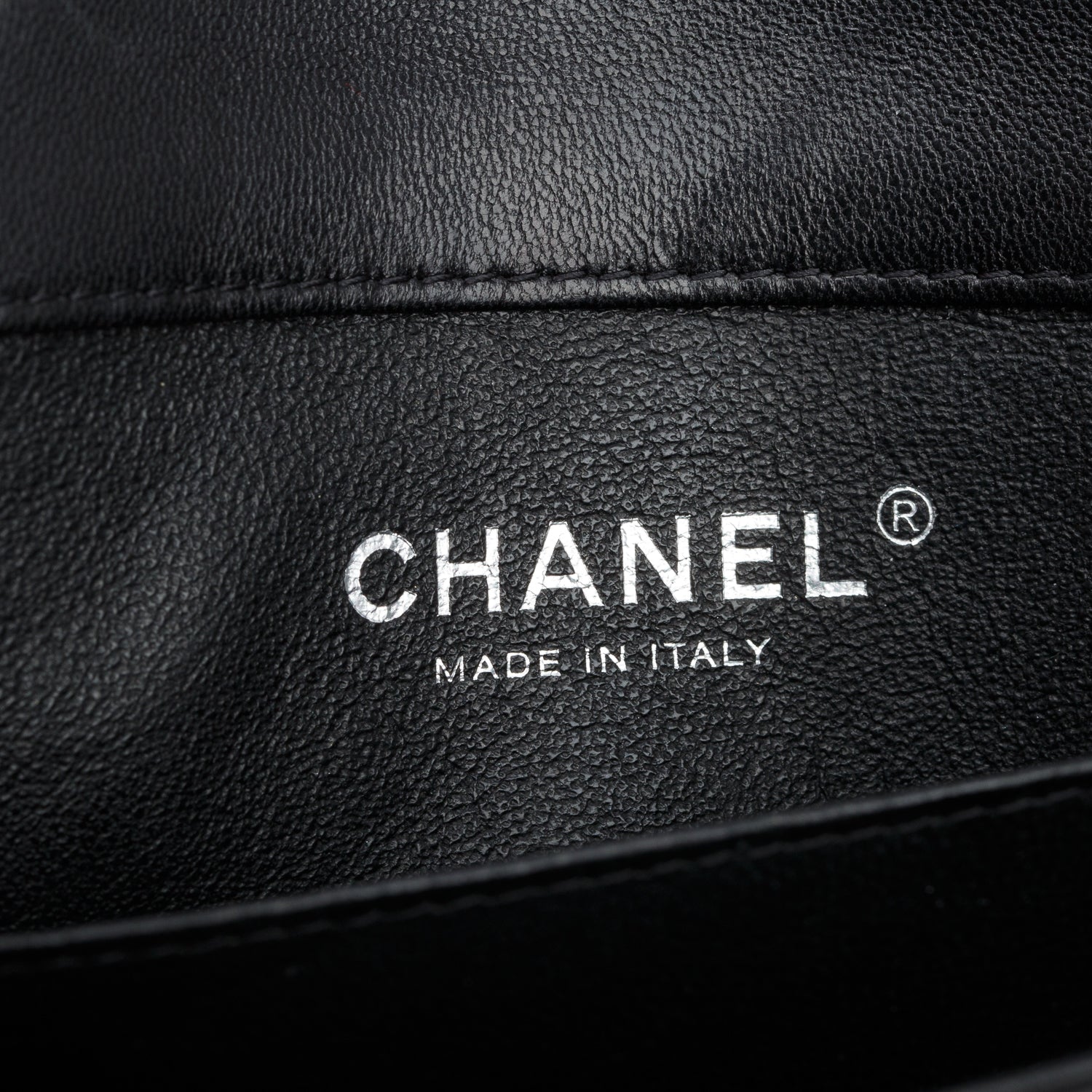 Chanel Black Lambskin Quilted Extra Mini Rectangular Flap