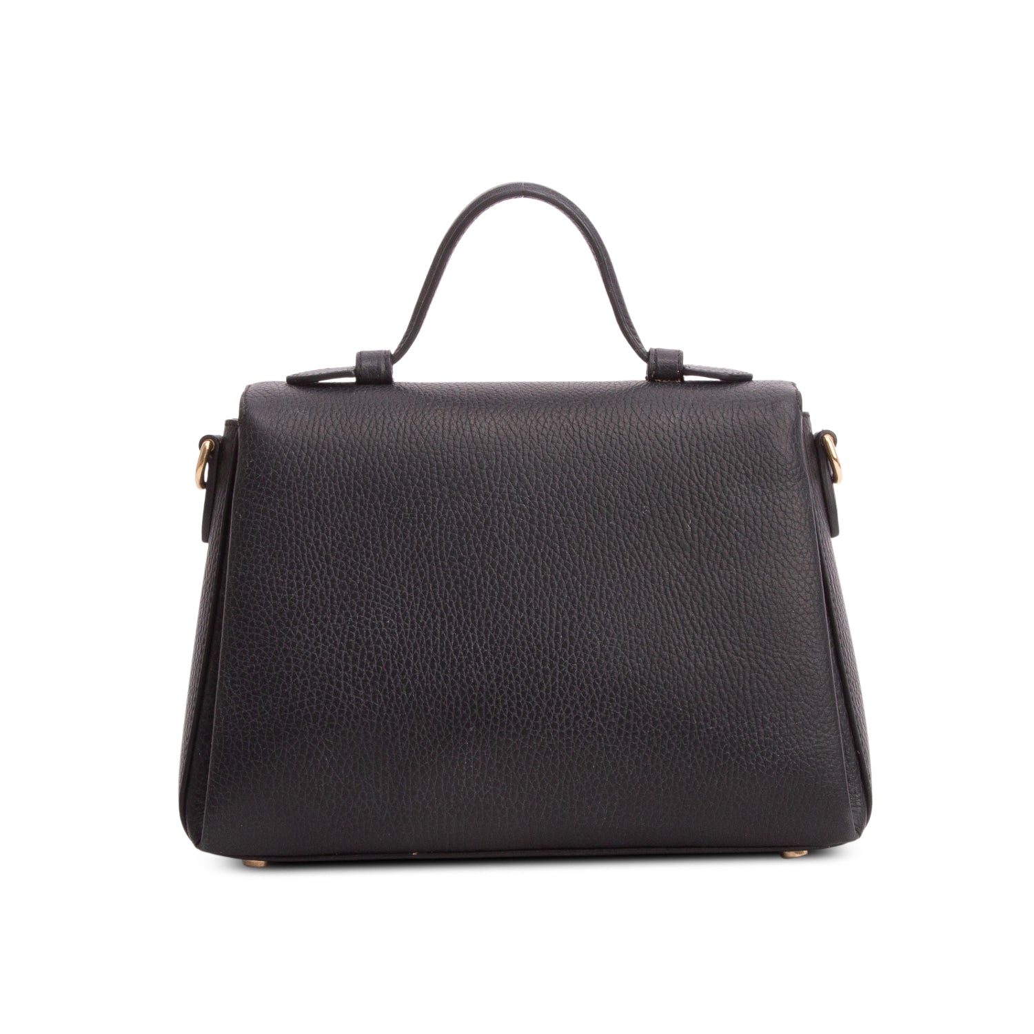 Gucci Black Dollar Calfskin Interlocking G Top Handle Shoulder Bag