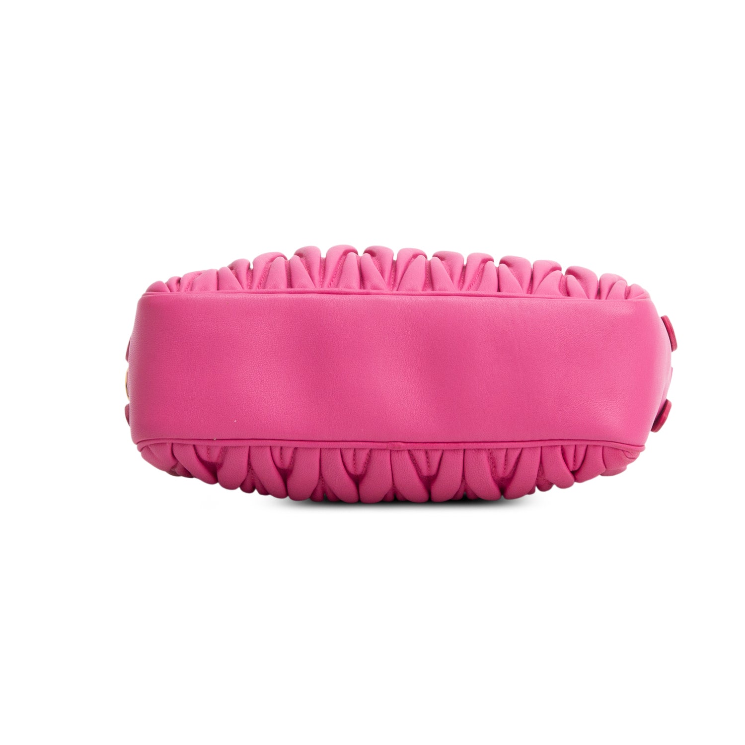 Miu Miu Pink Matelasse Leather Mini Double Zip Crossbody Bag w/ Authenticity Card