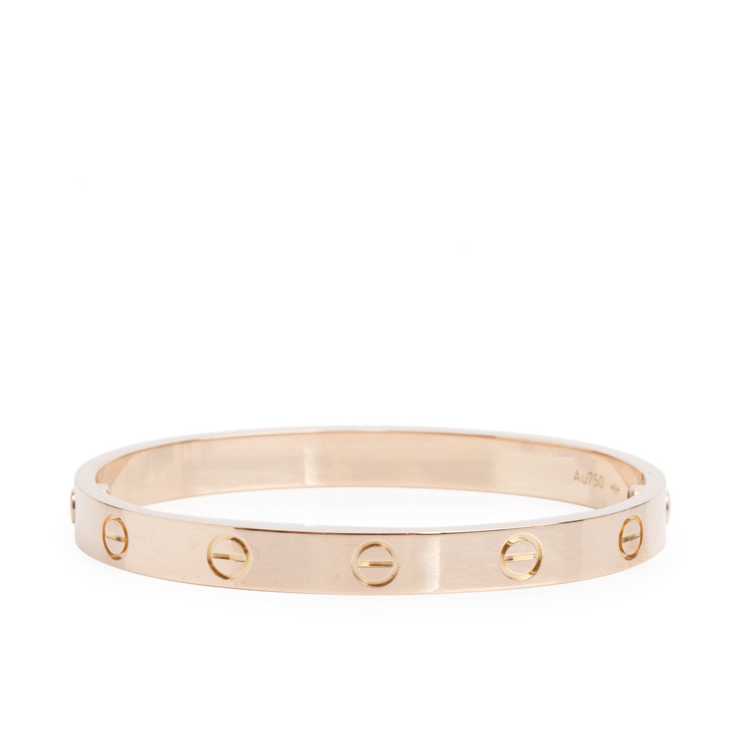 Cartier 2022 18k Rose Gold Love Bracelet, Classic Model, Size 16 w/ Box & Certificate