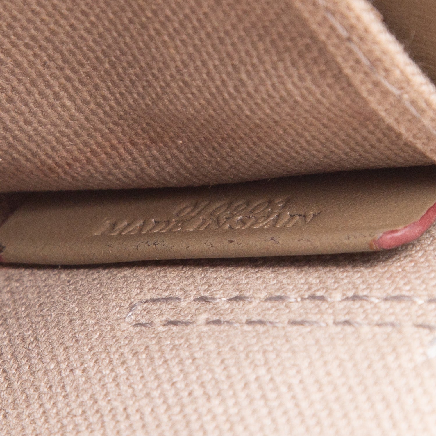 Loewe Beige Anagram Coated Canvas Messenger Bag