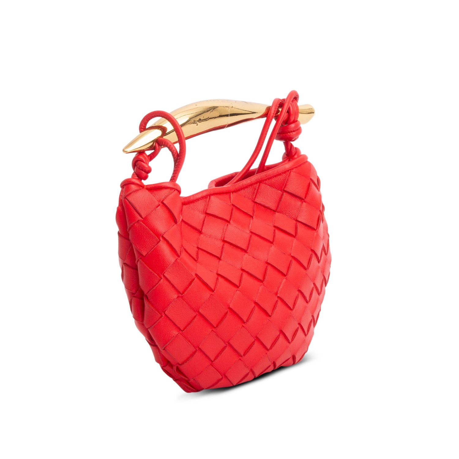 Bottega Veneta Red Nappa Intrecciato Mini Sardine Bag
