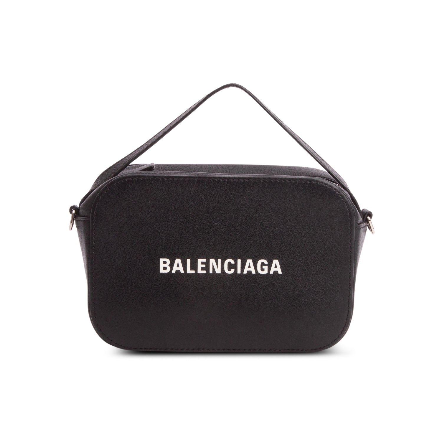 Balenciaga Black Grained Calfskin XS Everyday Camera Bag