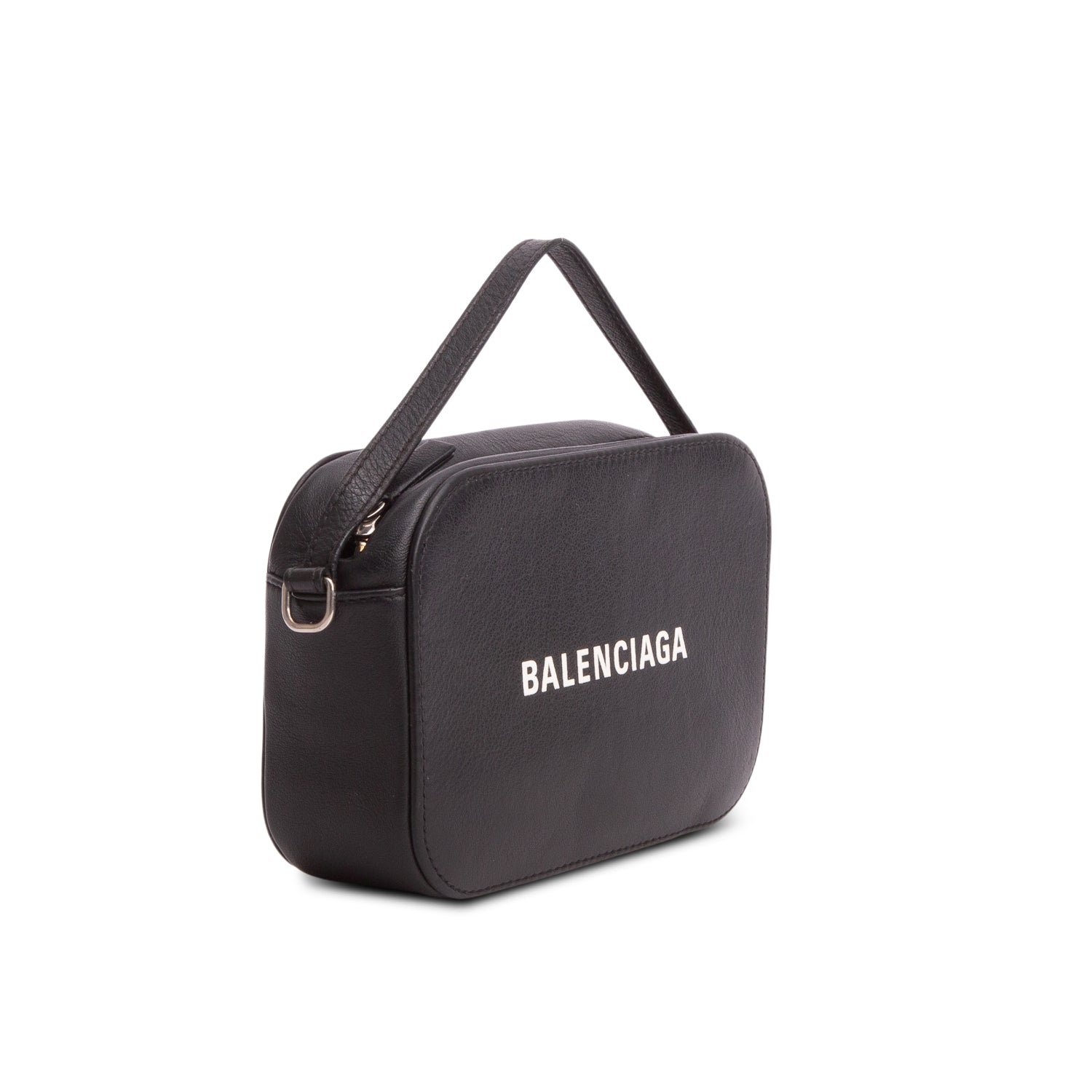 Balenciaga Black Grained Calfskin XS Everyday Camera Bag