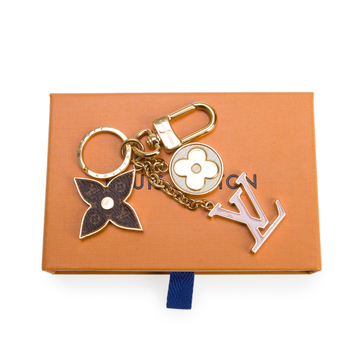 Louis Vuitton 2024 Gold-Tone Spring Street Bag Charm Chain w/ Box