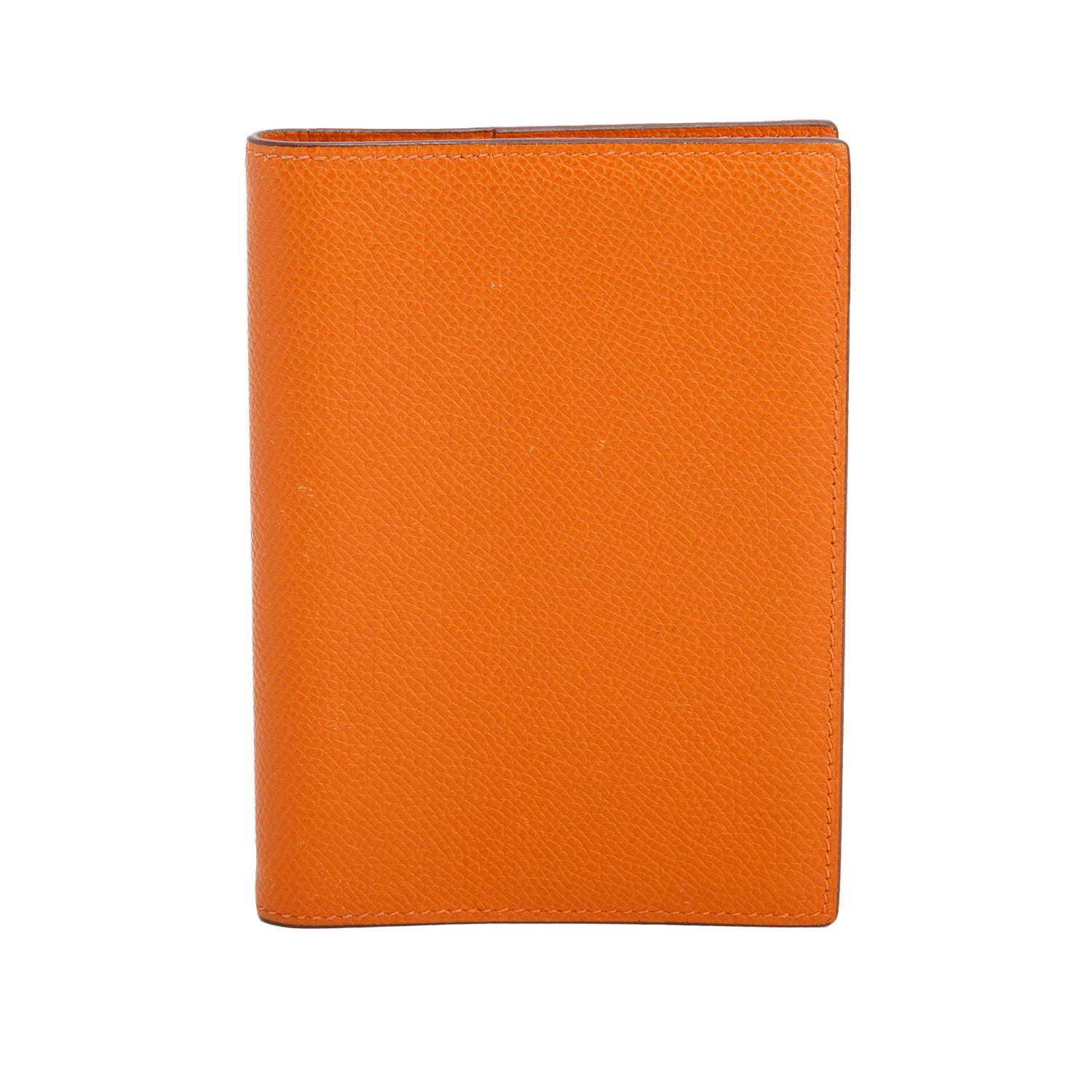 Hermes Orange Swift Leather Globe-Trotter Agenda Cover w/ Box