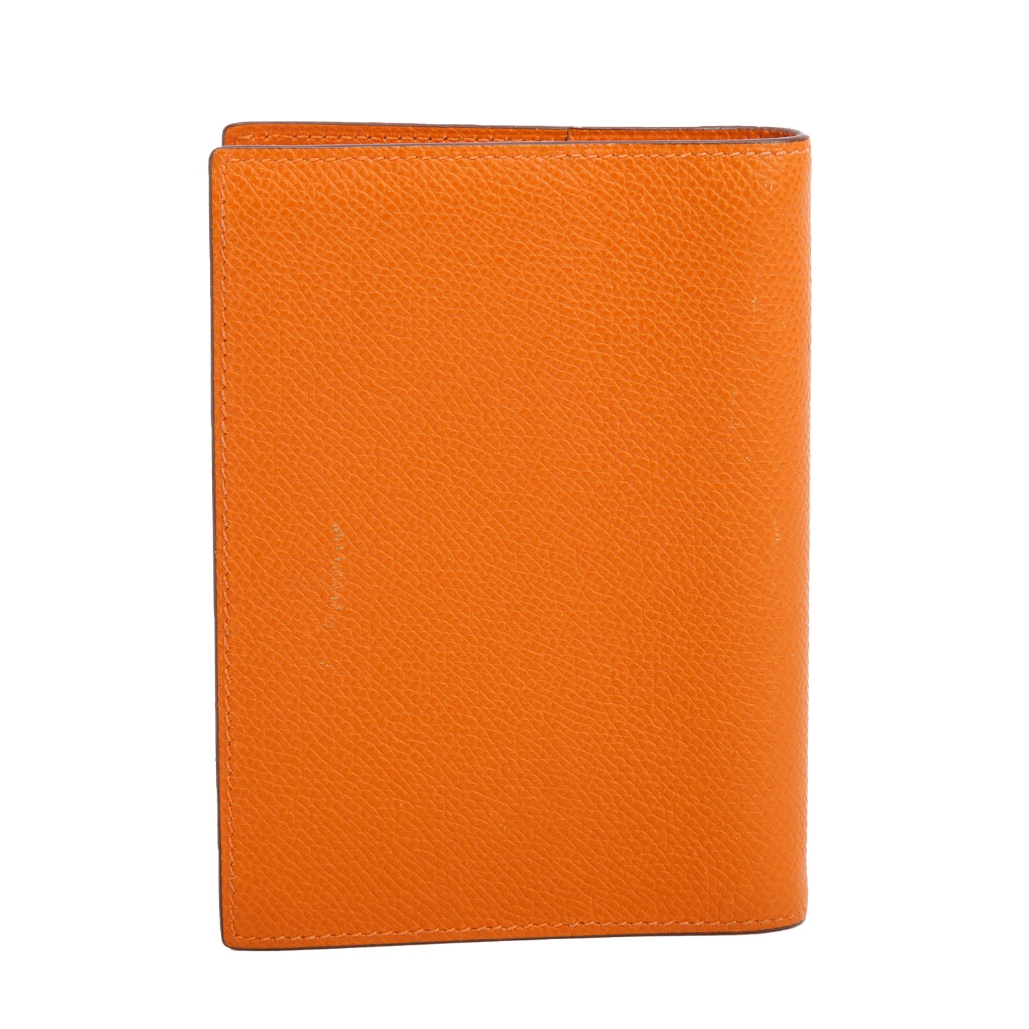 Hermes Orange Swift Leather Globe-Trotter Agenda Cover w/ Box
