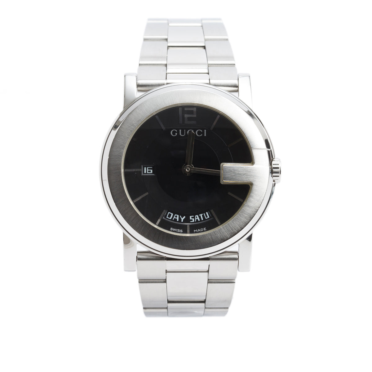 Gucci Stainless Steel Day Date 101 M Series 40 MM Quartz Watch