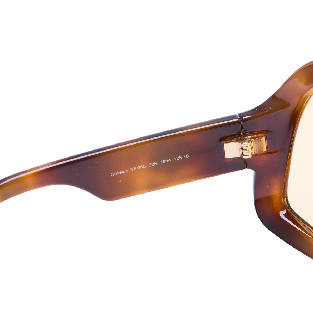 Tom Ford TF 965 Brown Cassius Shield Oversized Sunglasses w/ Case