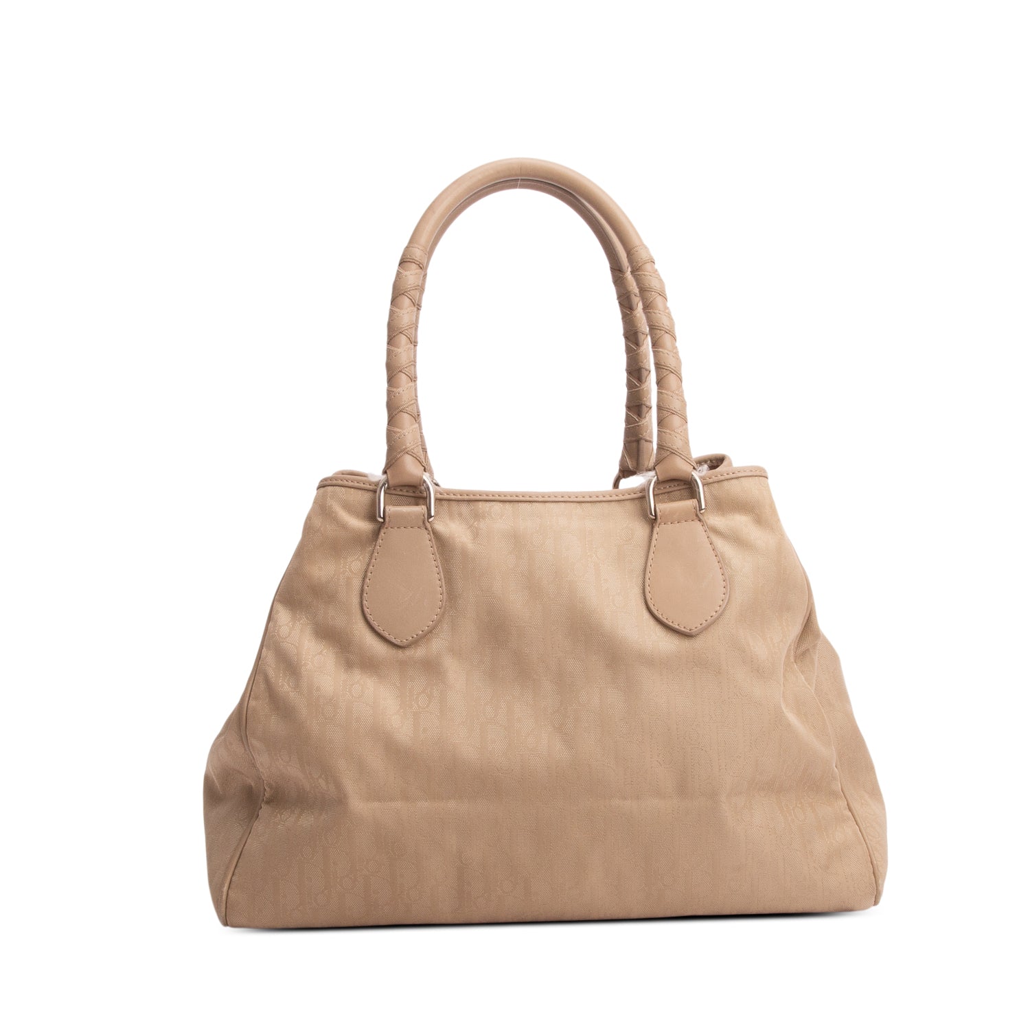 Christian Dior Taupe Oblique Diorrisimo Trotter Tote Bag