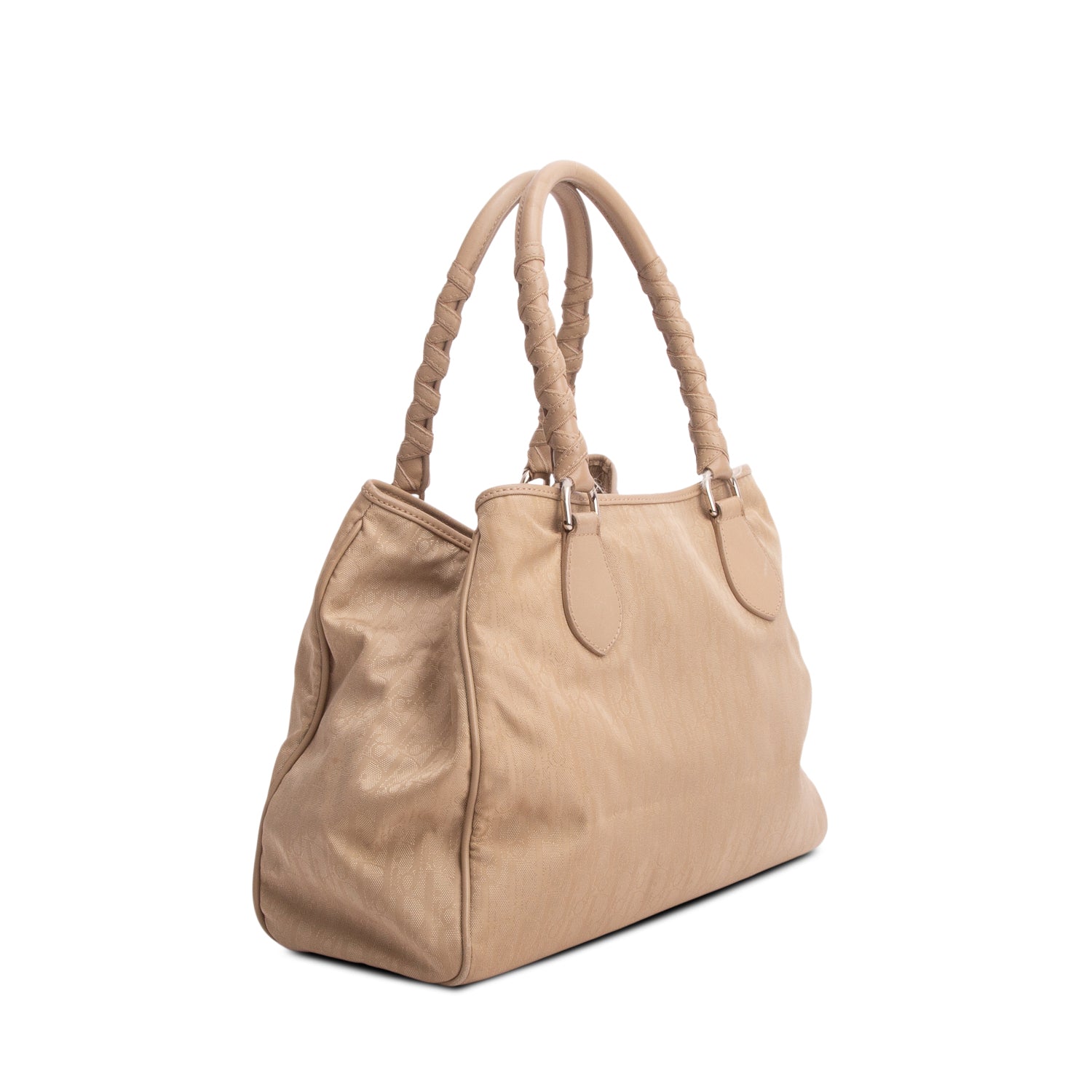 Christian Dior Taupe Oblique Diorrisimo Trotter Tote Bag
