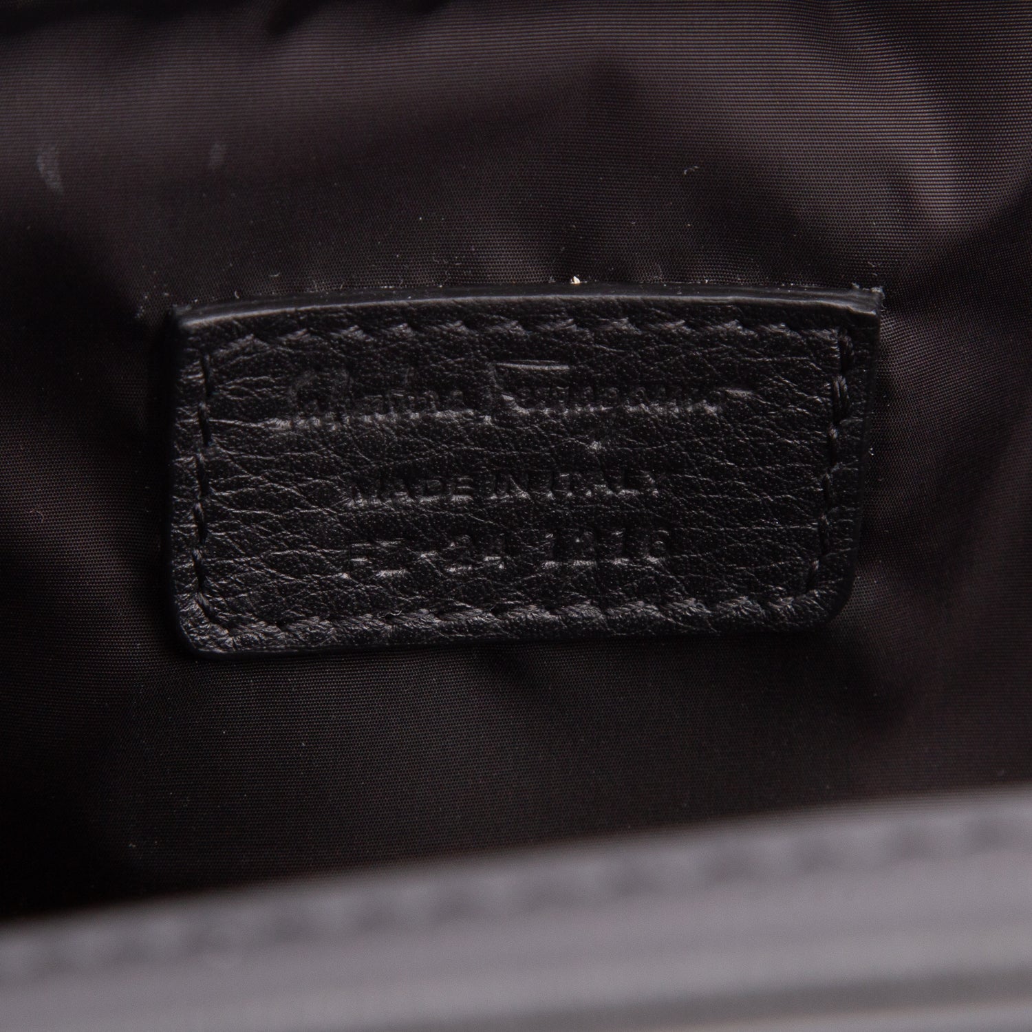 Ferragamo Black Calfskin Leather Double Gancio Toiletry Bag w/ Box