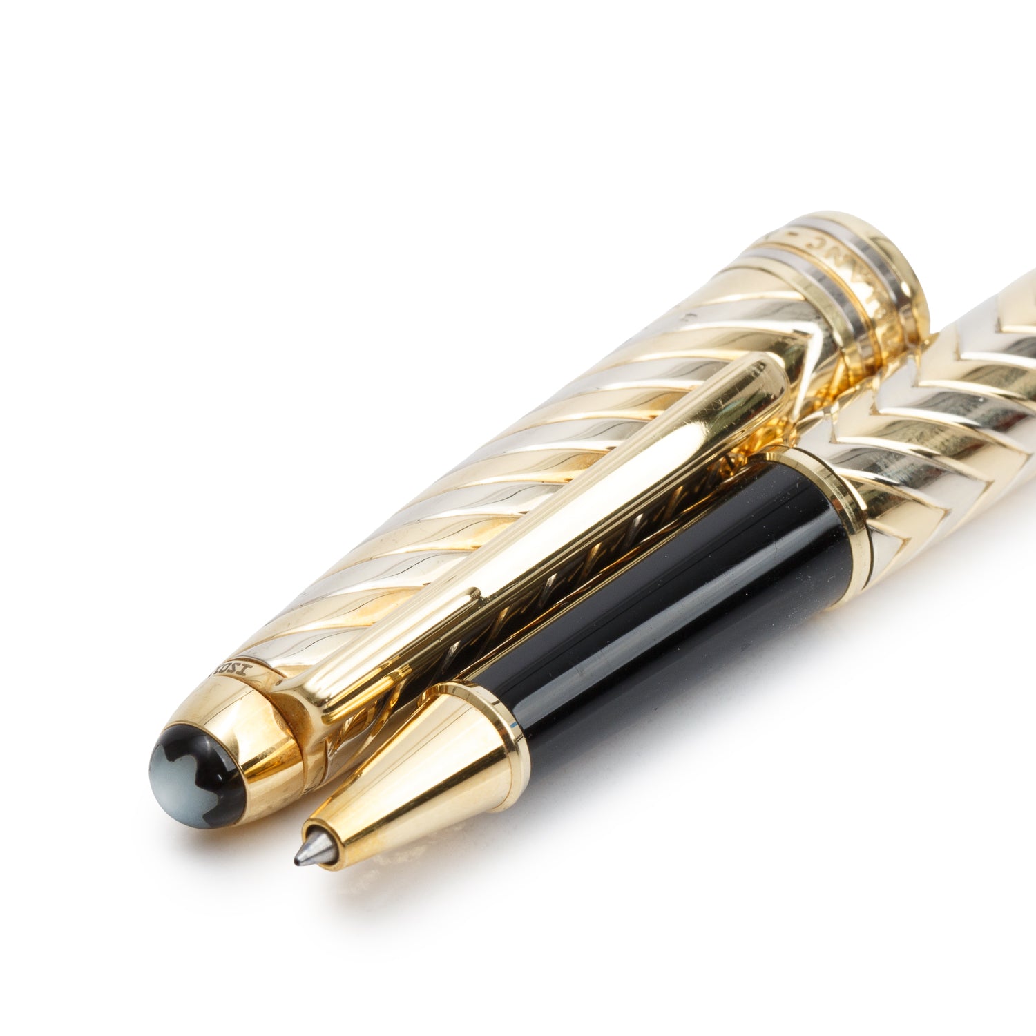 Montblanc 18k Yellow & White Gold Ballpoint Pen