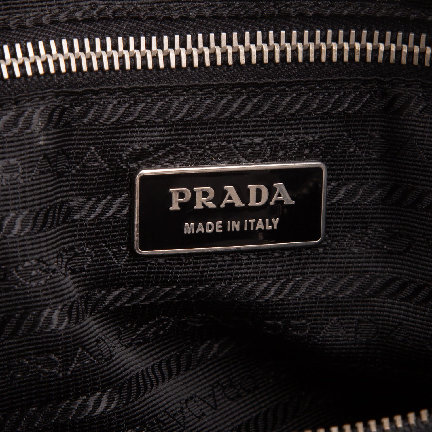 Prada Black Tessuto Nylon Saffiano Hobo
