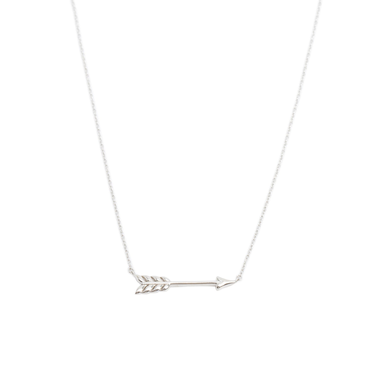 Tiffany & Co. Sterling Silver Arrow Pendant Necklace