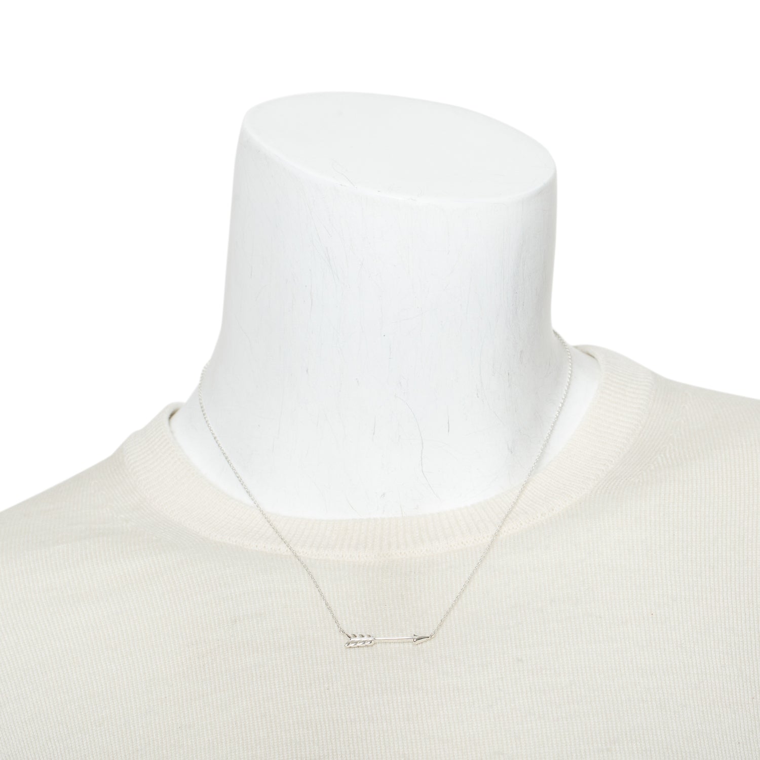 Tiffany & Co. Sterling Silver Arrow Pendant Necklace