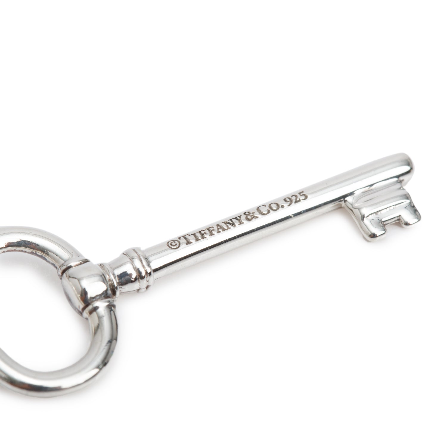 Tiffany & Co. Sterling Silver Small Oval Key Pendant