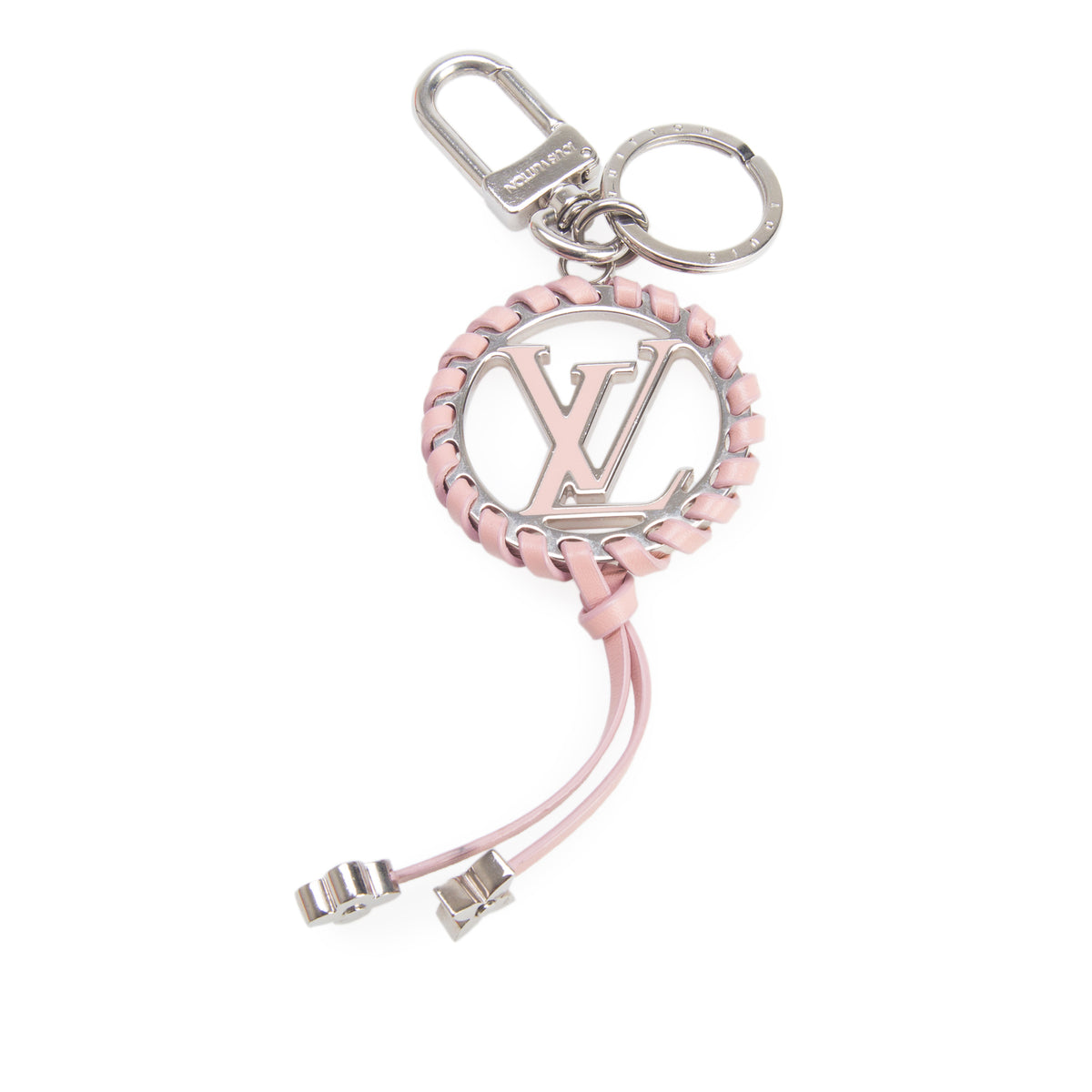 Louis Vuitton Metal Pink Lambskin Enamel Very Bag Charm w/ Box