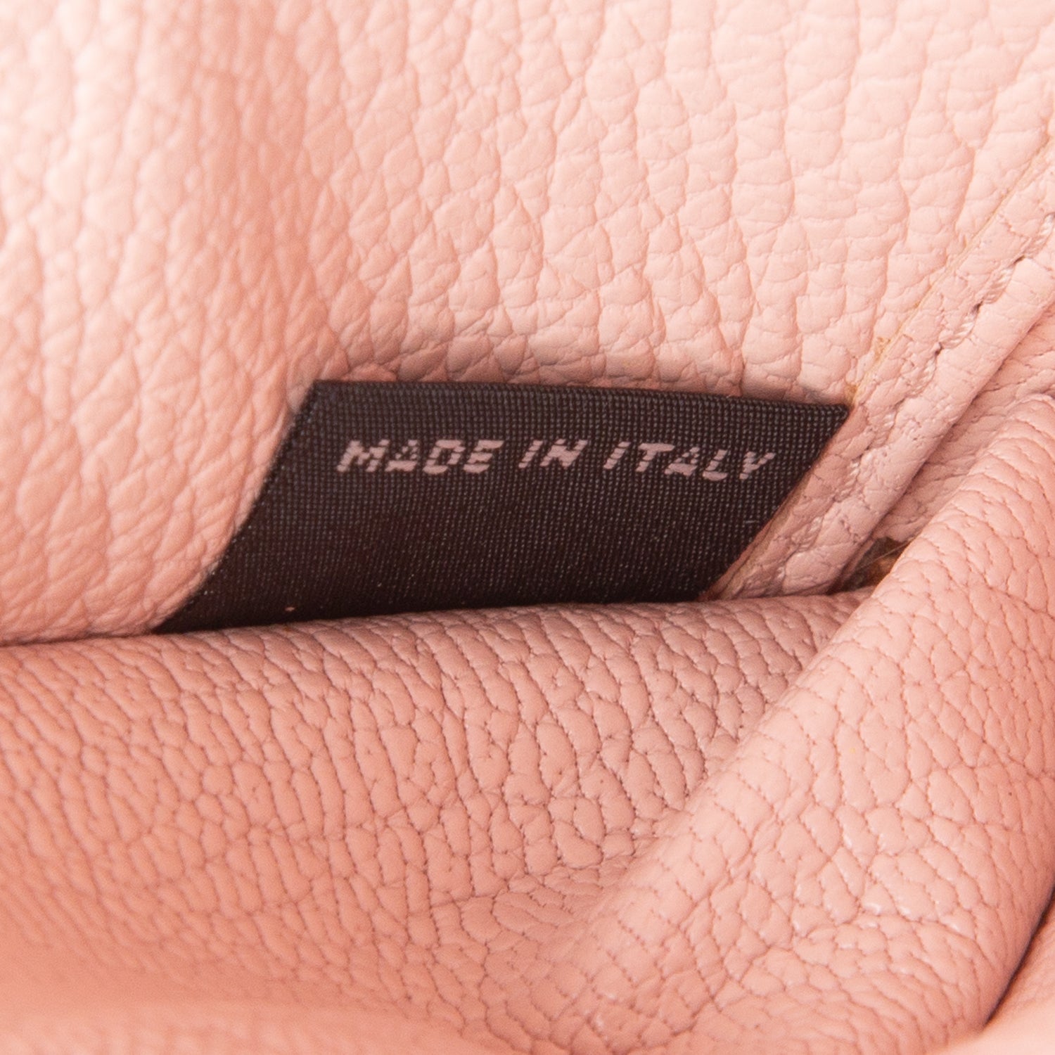 Miu Miu Pink Grained Calfskin Leather Bow Zip Around Wallet