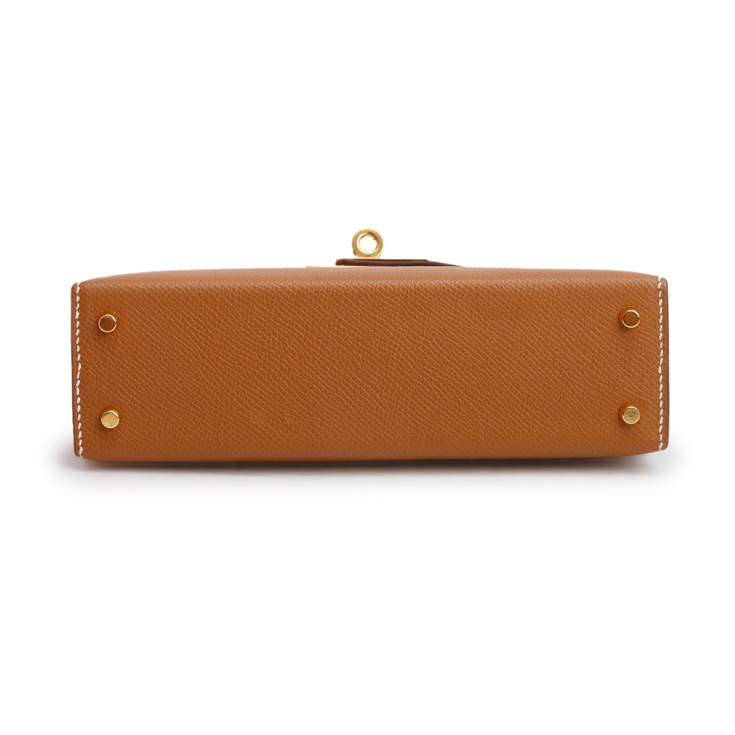 Hermes 2023 Gold Epsom Mini Kelly Sellier 20 w/ Strap