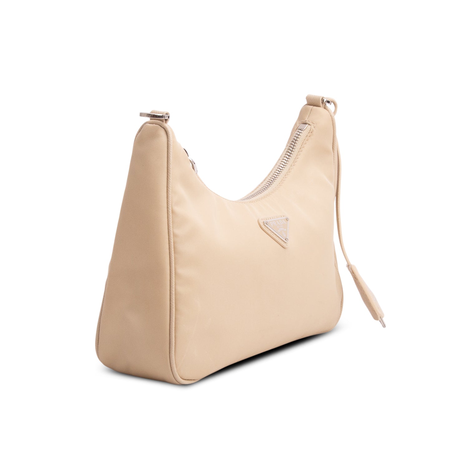 Prada Beige Re-Edition 2005 Re-Nylon Bag w/ Box & Straps
